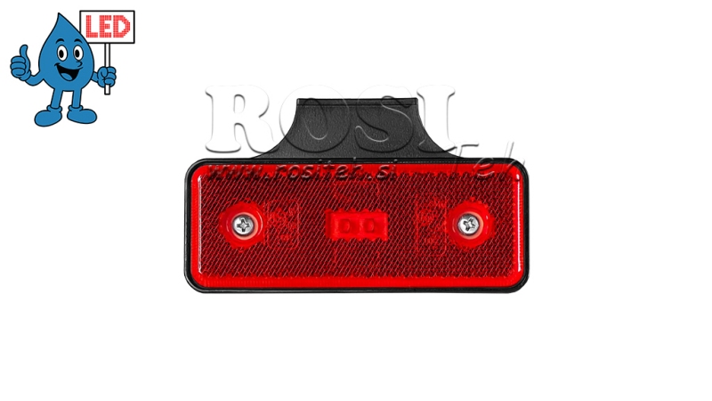 LED ŽYMEKLIS RAUDONA 12V