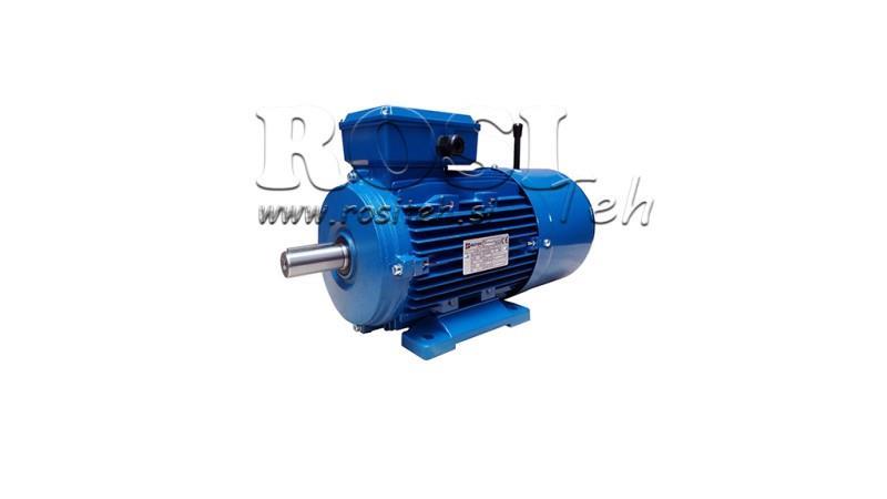 1.1kW-ELEKTROMOTOR MIT BREMSE MSH 80 3-4_1390rpm 3Phasen Füße-B3