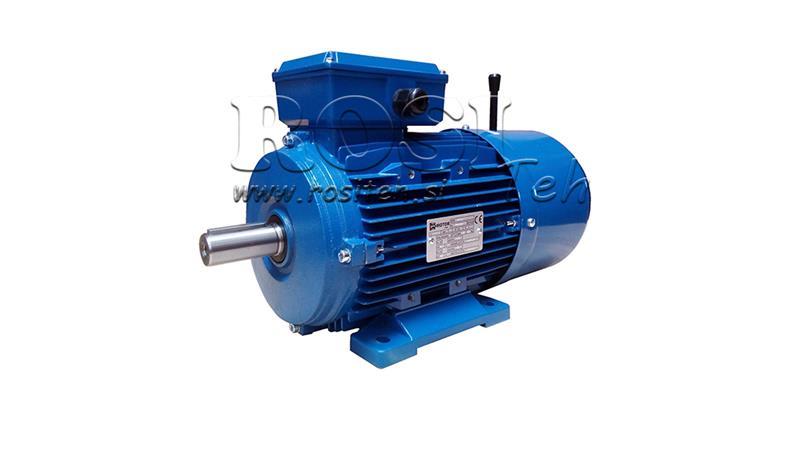 5.5kW-ELEKTROMOTOR MIT BREMSE MSH132S-4_1450rpm 3Phasen Füße-B3