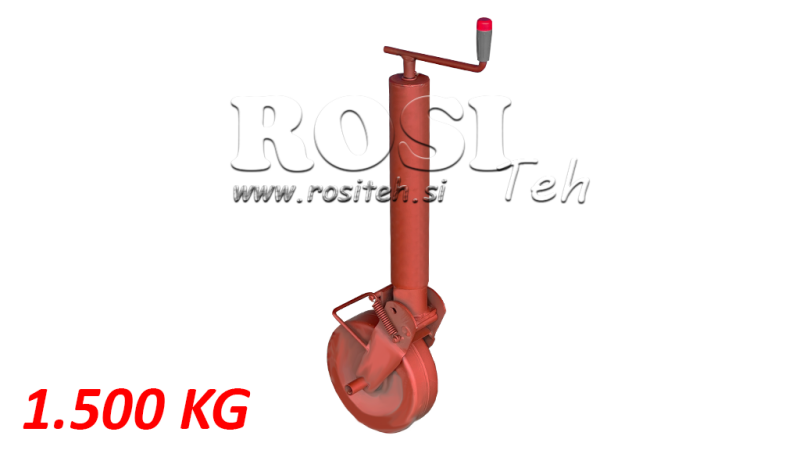 SRIEGINIS PALAIDAS KOJOS 300MM - 1500KG SU PALAIDU RATLANKIU