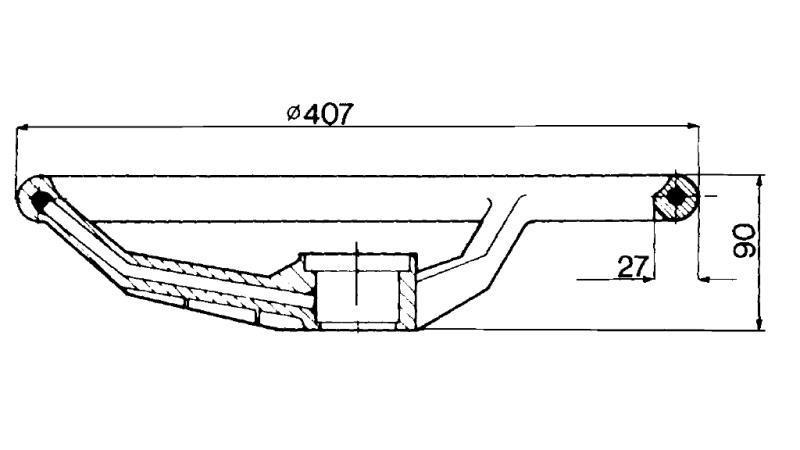 DIAMETRO VOLANTE 400 - h 90
