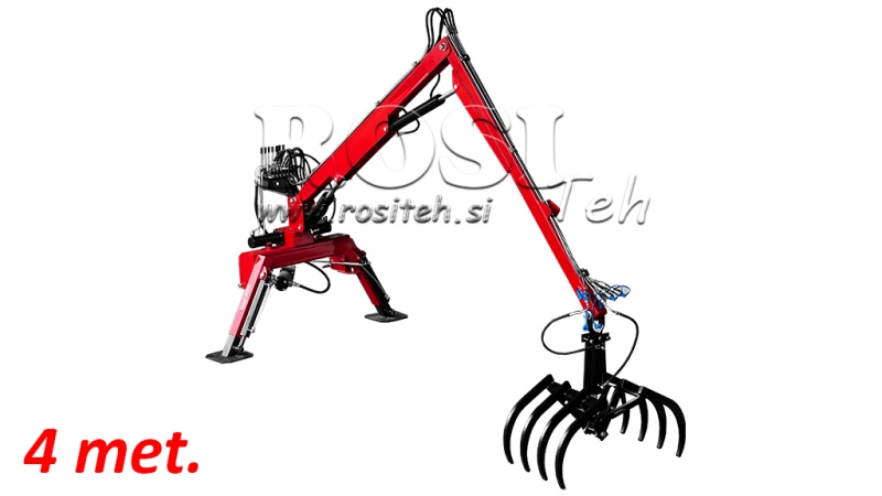 TRACTOR HYDRAULISCHE KIPPER MET VORKEN HUT 4M (+7SECTIE)