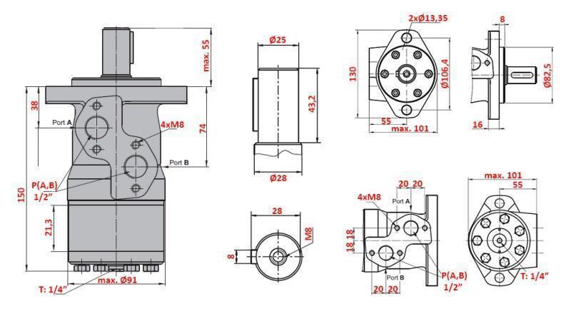 HIDRAULINIS VARIKLIS MP 160