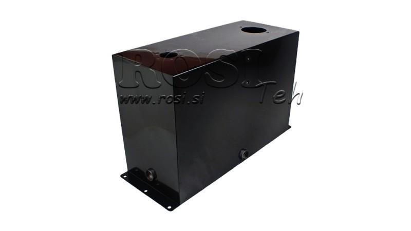 METALOWY ZBIORNIK 45 LITRÓW SZEŚCIONAŻ 400x250x635mm PRZYGOTOWANIE DO FILTRA POWROTU