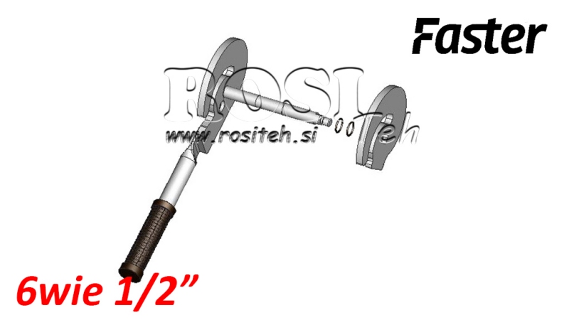 SVIRTIS MULTI-FASTER 6KRYPTYS 1/2 FIKSUOTA DALIS