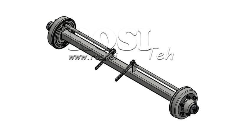 AŠIS PRIEKABAI 7200 kg SU STABDŽIAIS (1800 mm)