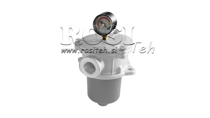 IMU-MITTA HYDRAULISELLE SUODATTIMELLE -1 - 0 BAR - 1/8