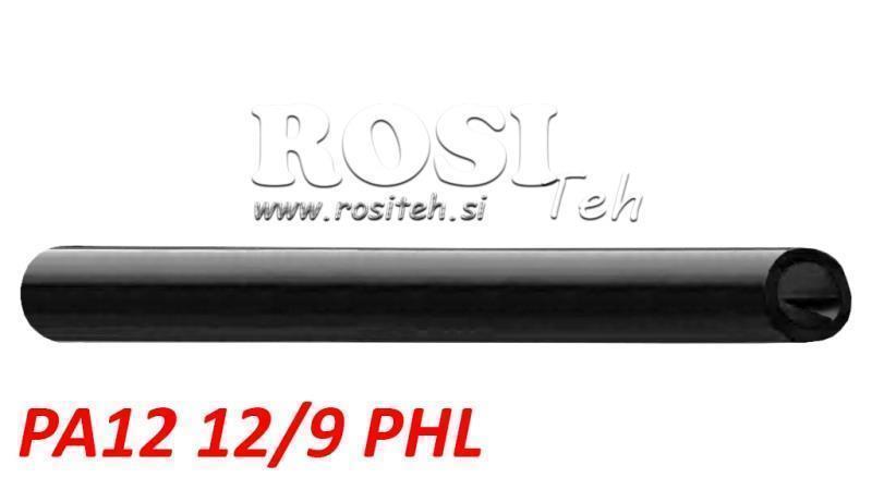 PA 12/9 PA12PHL JUODAS ORO VAMZDIS POLIAMIDAS DIN74324