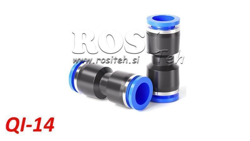 CONECTOR RECTO DE ENCHUFE NEUMÁTICO TPA SIN ROSCA QI-14