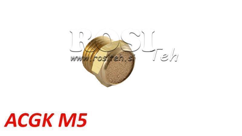 SILENCIADOR NEUMÁTICO HECHO DE BRONCE ACGK M5 BAJO