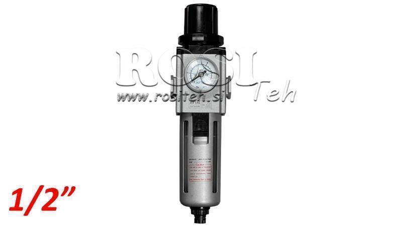 REGULADOR DE FILTRO NEUMÁTICO 300 G1/2 40µ 0-10b