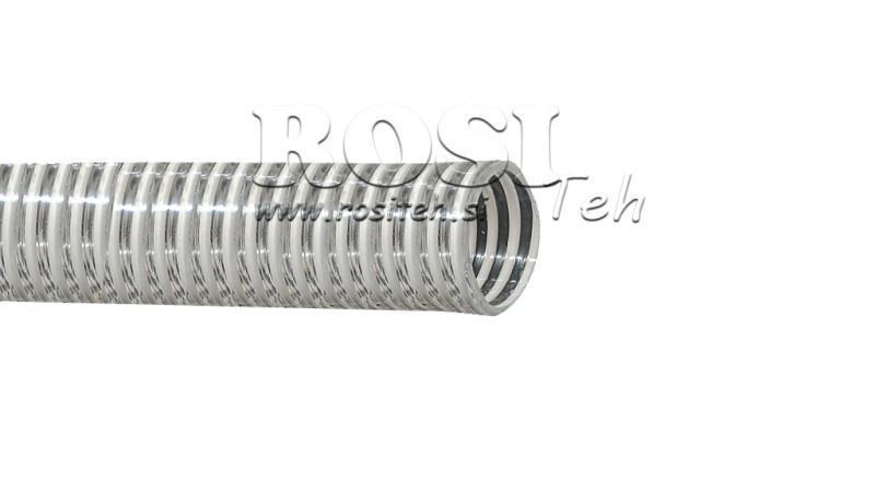 TUBO DI ASPIRAZIONE PVC CON SPIRALE 30mm - max. 7Bar