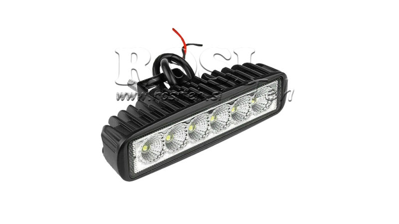 LAMPADA DA LAVORO A LED - LUCE 6 LED 18W 12V-24V