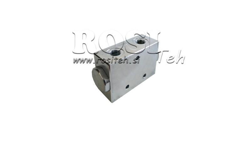 VALVOLA DIVISORE DI FLUSSO IDRAULICO V1027 DFL 60-80 lit - 3/8 - 250 bar (max.300 bar) METALLO