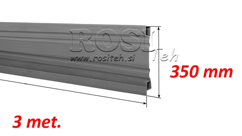 PRIEKINIS PUSĖS PANELE 3 MET. - AUKŠTIS 350 mm