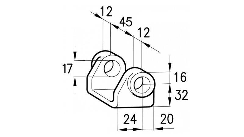 HINGE DOBLE LADO ROMA FLIPPER