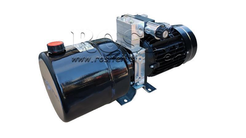 MINI HIDRAULINIS AGREGATAS 230V AC (1.5 kW) 110 bar - 5.8 cc - 8.2 lit/min - bakas 6 litai