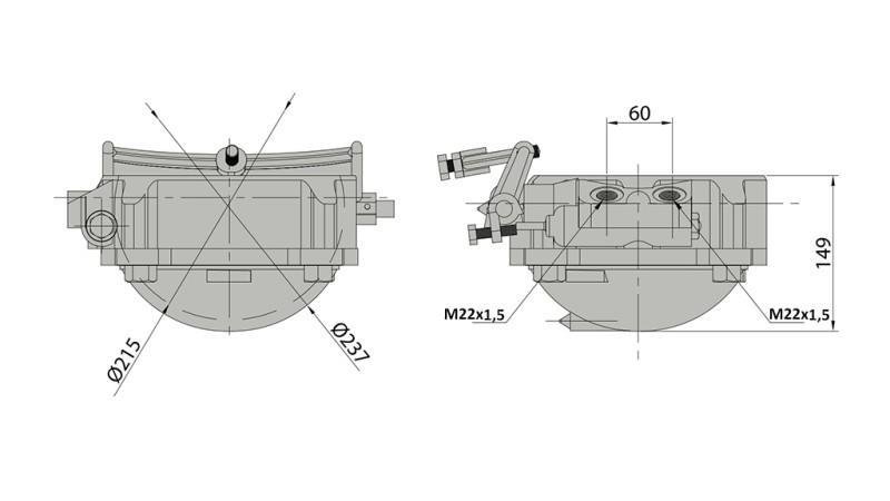 CULLA PER CILINDRO TELESCOPICO - RIBALTABILE MEILLER