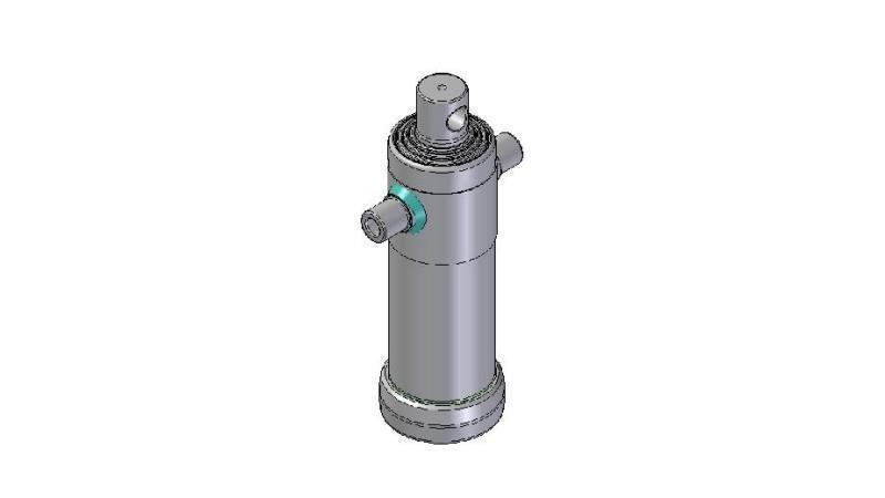 3045F -TELESCOPIC Sylinder STANDARD/HULL 4 TRIN SLAG 1190 FI 124
