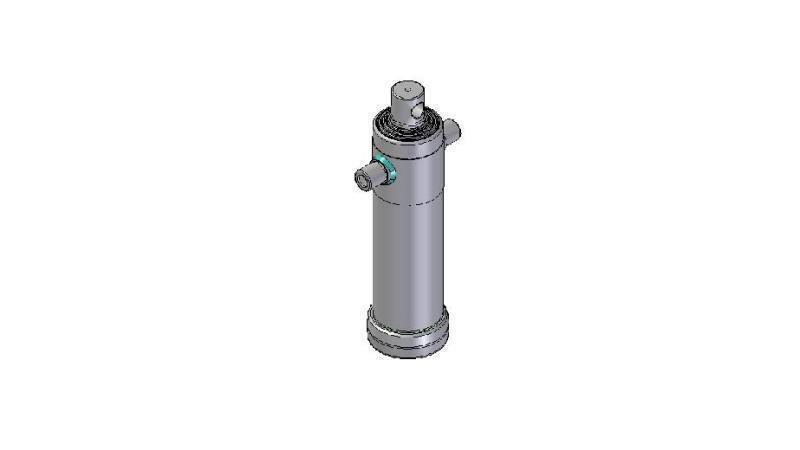 3047F -TELESCOPISK Sylinder STANDARD/HULL 4 STAGER REISE 1510 DIAMETER 124
