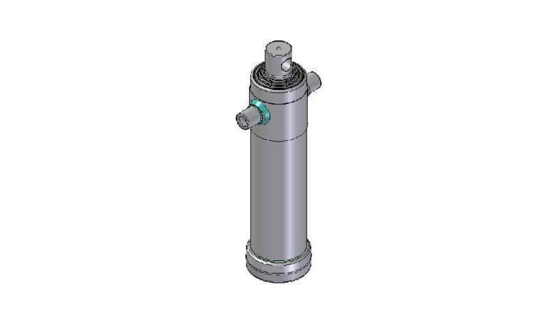 3048F -TELESCOPISK Sylinder STANDARD/HULL 4 STAGER REISE 1710 DIAMETER 124