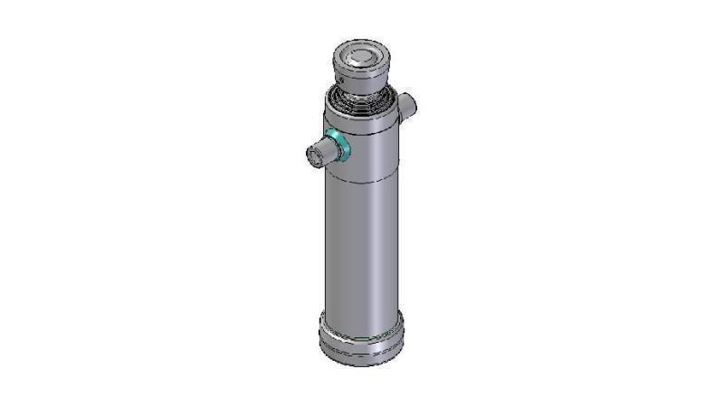 3048S -TELESCOPISK Sylinder STANDARD/KULE 4 STAGER SLAG 1710 DIAMETER 124