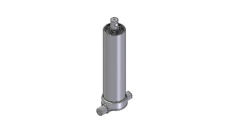 3595F -TELESCOPICZNY CYLINDER DOLNY – OTWÓR 5 STOPNIE SKOK 2140 FI 124