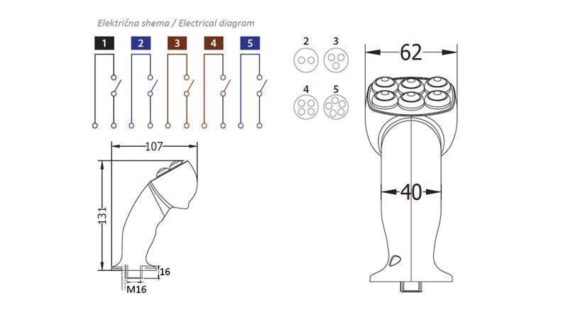 DALJINSKA ROČICA ROSI JOYSTIC - 5 TIPK