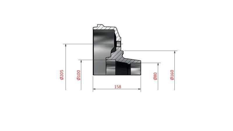 BREMSEREM 080-100 300X060 FOR AKSEL 1500mm
