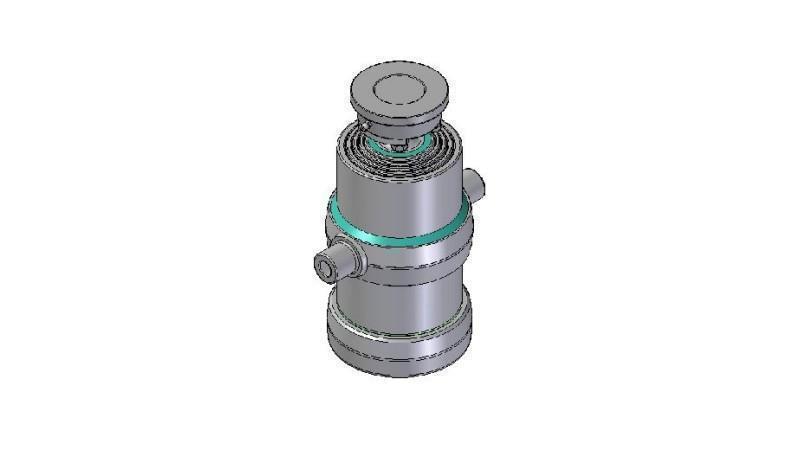 4080S -TELESCOPIC Sylinder STANDARD/KULE 4 TRINN SLAG 1010 DIAMETER 190