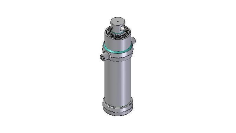 4084F - TELESCOPISK CYLINDER STANDARD/HÅL 4 STEG SLAG 2190 FI 190