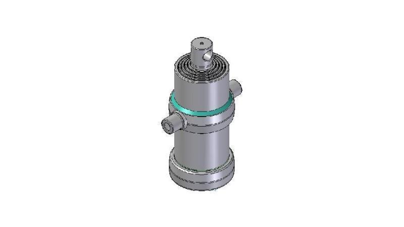 5001F -TELESCOPIC CYLINDER STANDARD/HOLE 5 STAGES TRAVEL 1520 FI 170