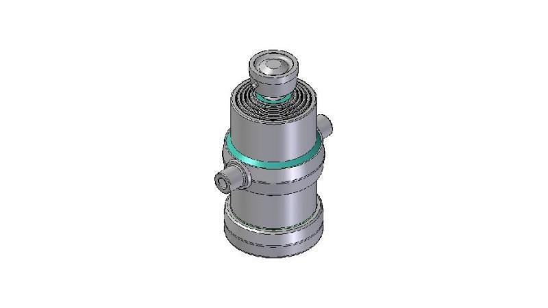 5005S -CYLINDER TELESCOPICZNY STANDARD/BALL 5 ETAPÓW SKOK 1275 ŚREDNICA 190