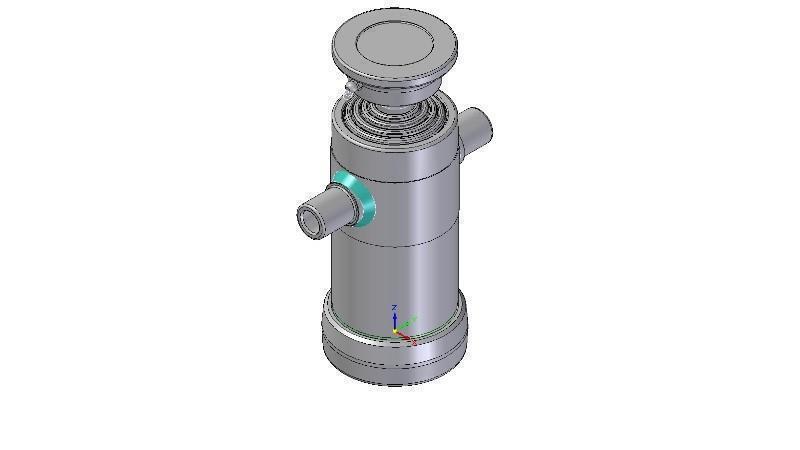 5020S - TELESCOPISK Sylinder STANDARD/KULE 5 TRINN SLAG 680 DIAMETER 112