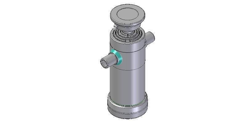 5023S -TELESCOPIC Sylinder STANDARD/KULE 5 TRINN SLAG 1290 DIAMETER 112