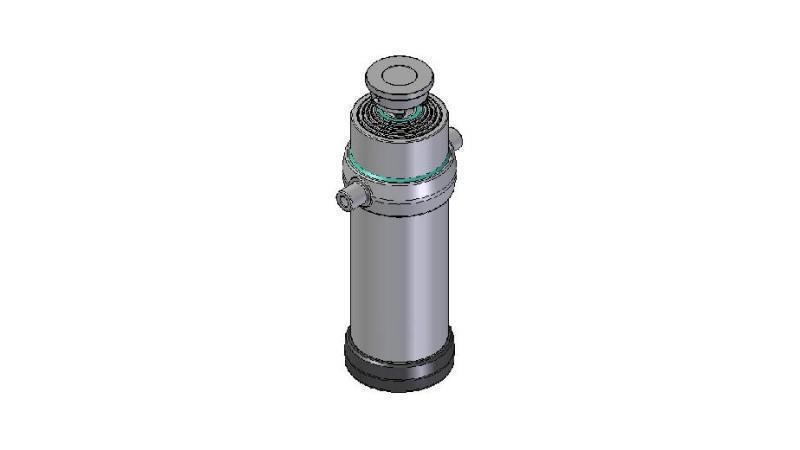 5037S -TELESCOPINIS CILINDRAS STANDARD/BALL 5 ETAPAI SMŪGIS 2925 DIAMETRAS 215
