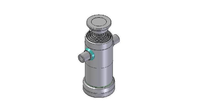 6004S -TELESCOPIC CYLINDER STANDARD/BALL 6 STUFEN HUB 1245 DURCHMESSER 124