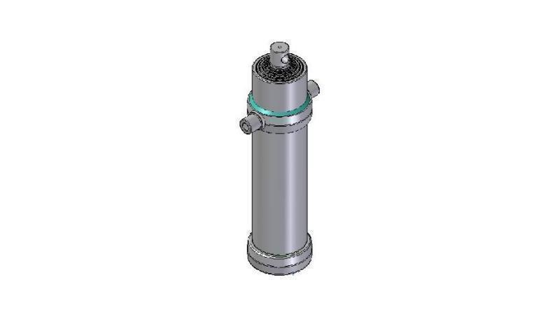 6025F -TELESCOPISK SYLINDER STANDARD/HULL 6 TRINN REISE 3585 DIAMETER 170