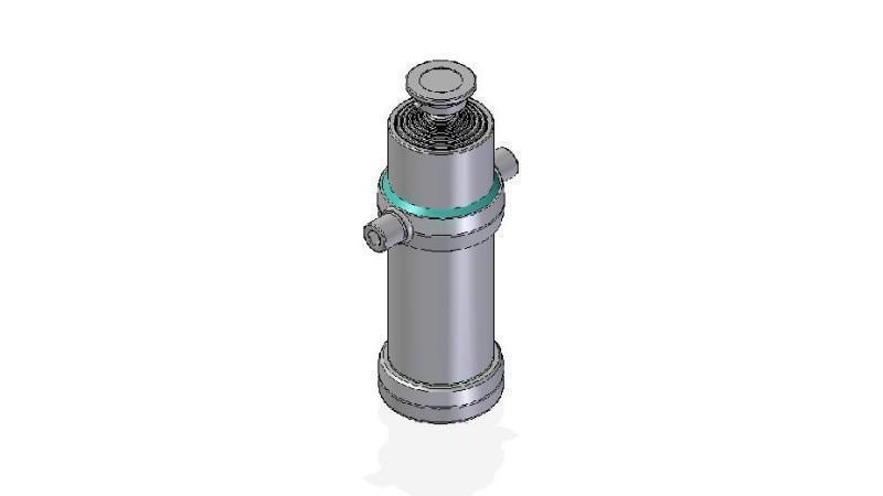 7012S -CILINDRO TELESCOPICO STANDARD/BALL 7 STADI CORSO 3460 DIAMETRO 170