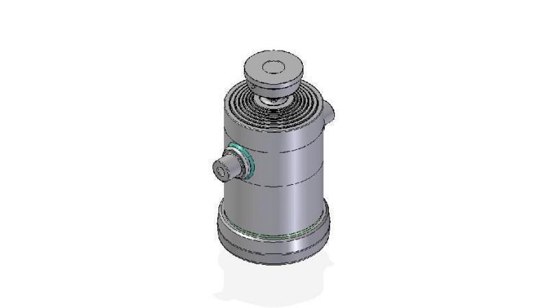 7084S -TELESCOPIC ZYLINDER STANDARD/KUGEL 7 STUFEN HUBLÄNGE 2327 DURCHMESSER 300