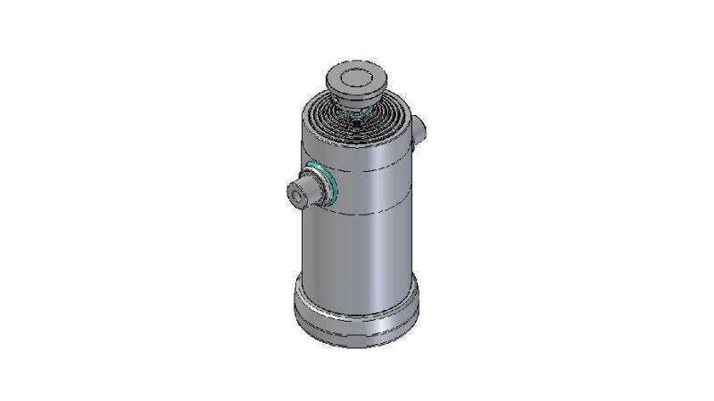 8036S -CYLINDER TELESKOPOWY STANDARD/KULKA 8 ETAPÓW SKOKU 3500 ŚREDNICA 270