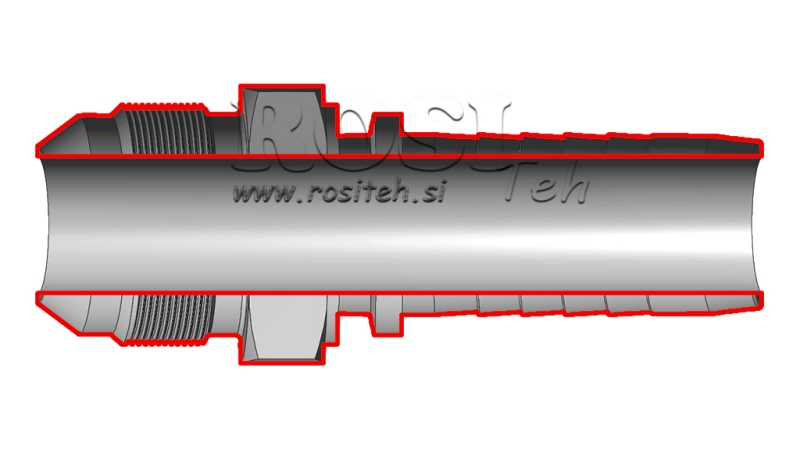 HIDRAULINĖ SĄSAJA AGJ JIC74° PATINAS DN16-1” 1/16-12