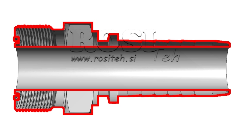 HIDRAVLIČNI PRIKLJUČEK AGORFS MOŠKI DN16-1 3/16-12