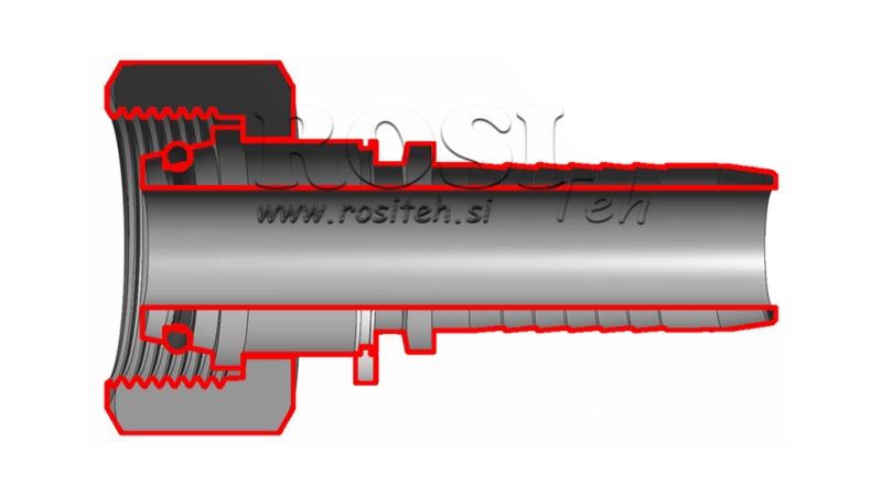 HIDRAVLIČNI PRIKLJUČEK DKOL 8 L ŽENSKI DN8-M14x1,5