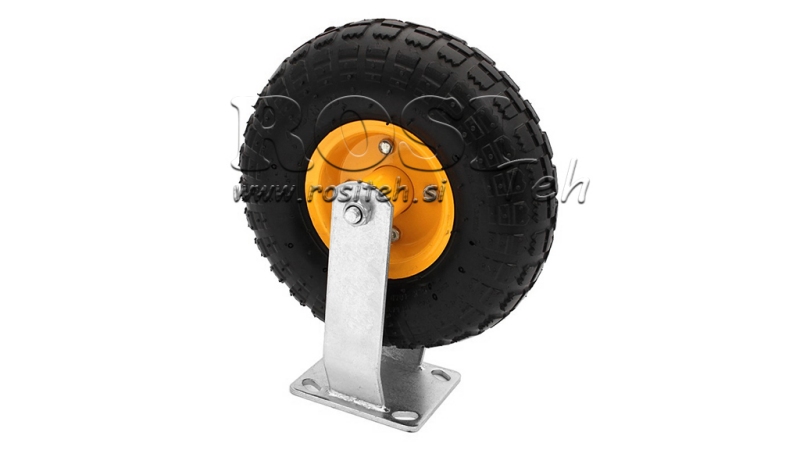 RUEDA NEUMÁTICA 21/25cm CON BASE FIJA FC80