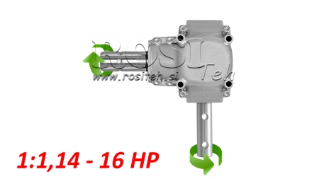 KOTNI REDUKTOR L-150J 1:1,14 (16HP-12kW)