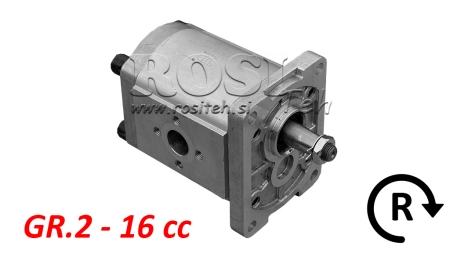 POMPA IDRAULICA GR.2 16 CC DESTRA - FLANGE