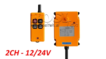 RADIO VALDYMO PULTAS 2CH - 12/24V
