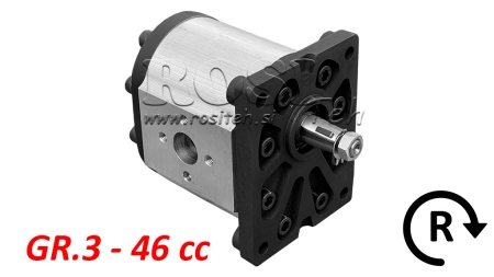 POMPA IDRAULICA GR.3 46 CC DESTRA - FLANGE