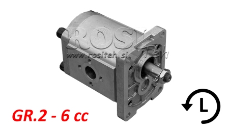 BOMBA HIDRÁULICA GR.2 6 CC IZQUIERDA - FLANGES